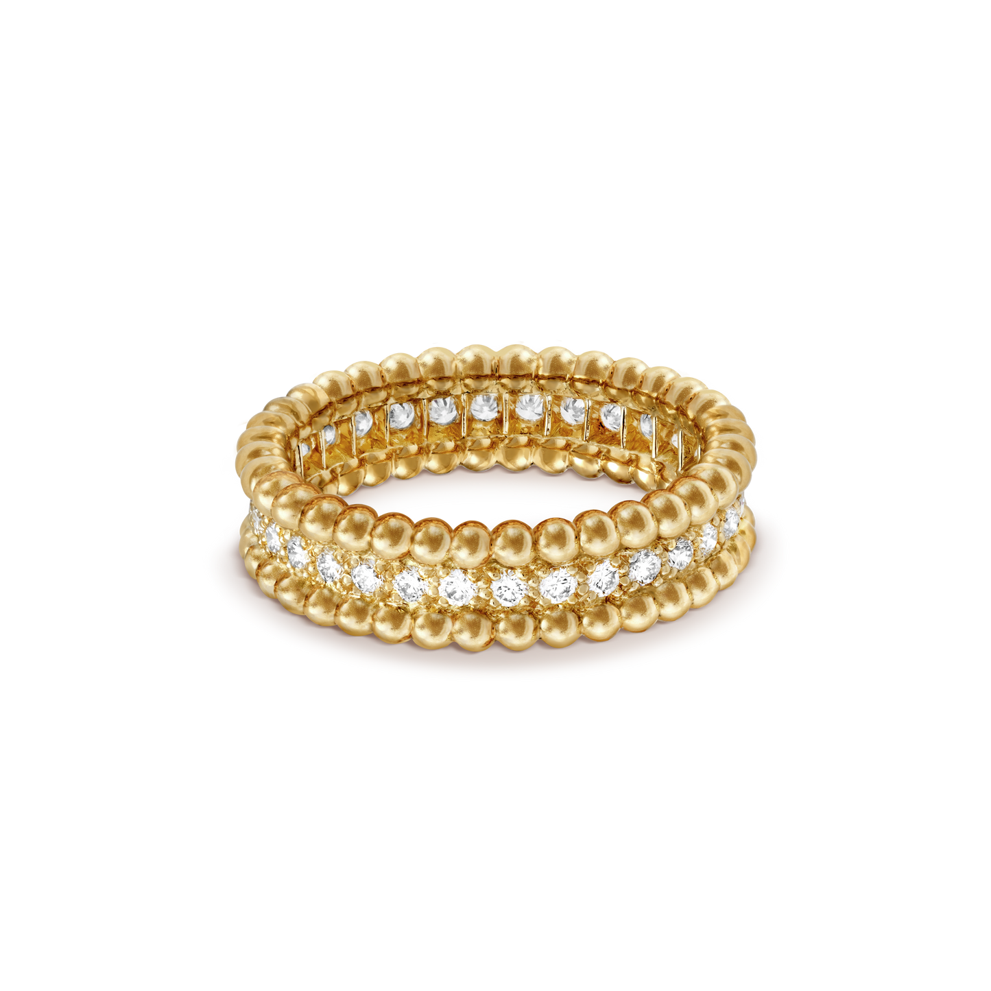 18K Perl̩e Diamonds Ring