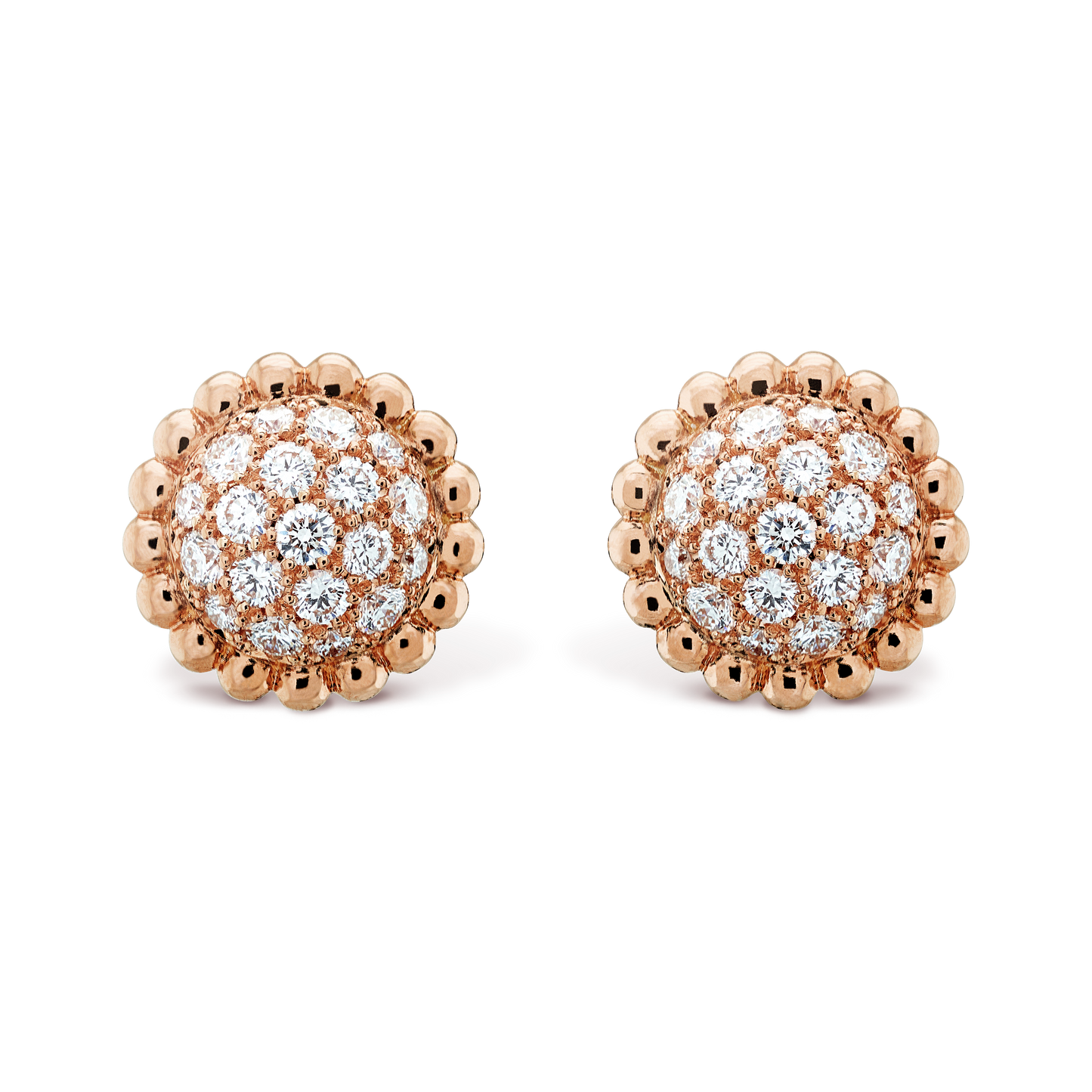 18K Perl̩e Diamonds Earrings