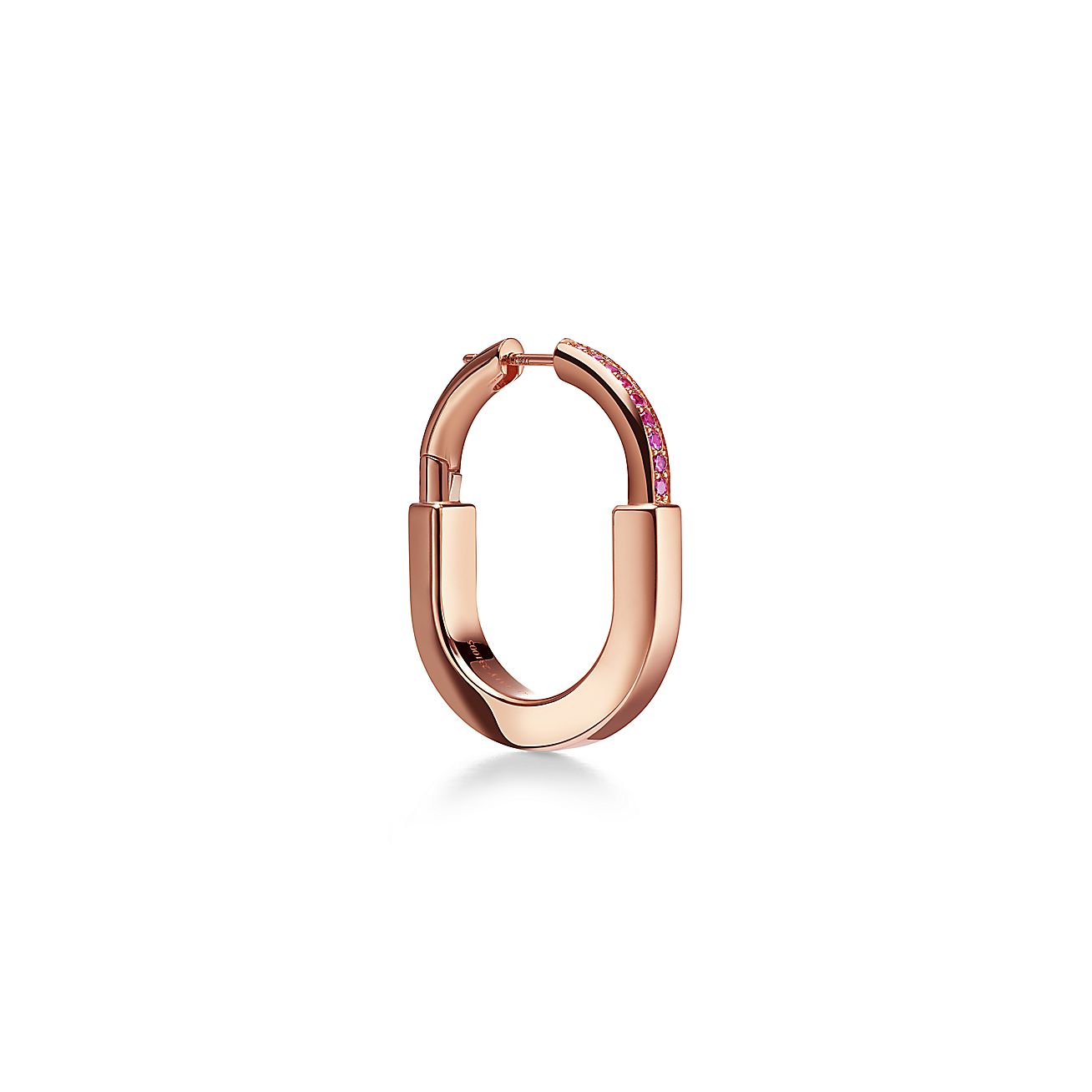 18K T Lock ROSÌä Edition Medium Earrings