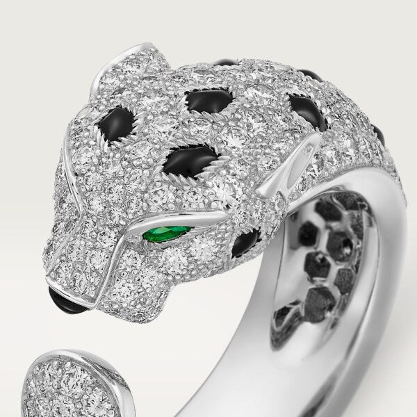 18K Panth̬re De Diamond Ring