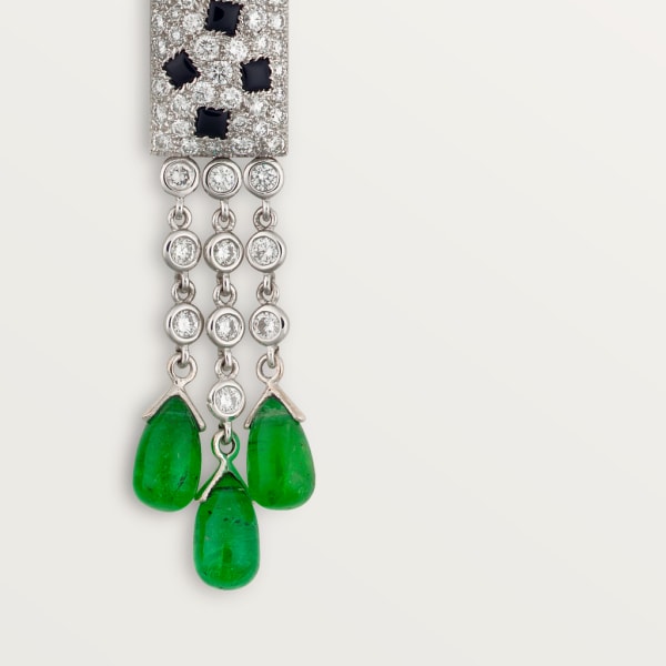 18K Panth̬re De Diamond Earrings