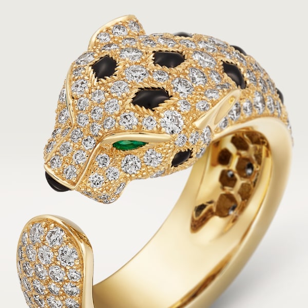 18K Panth̬re De Diamond Ring