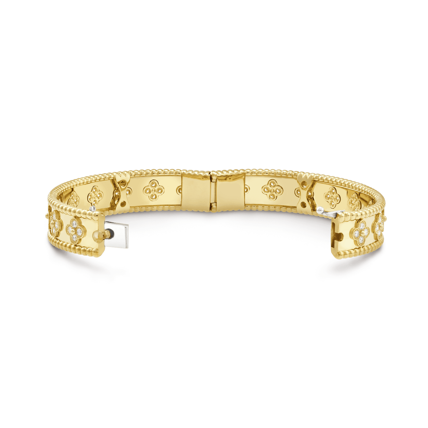 18K Perl̩e Clovers Bracelet