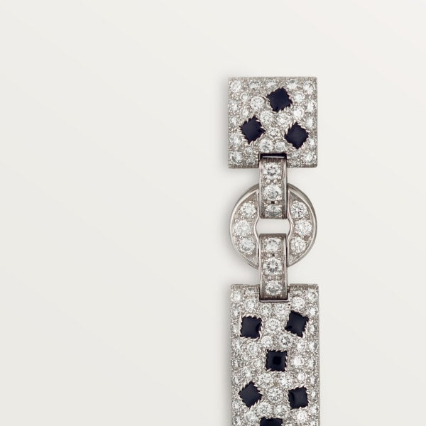 18K Panth̬re De Diamond Earrings