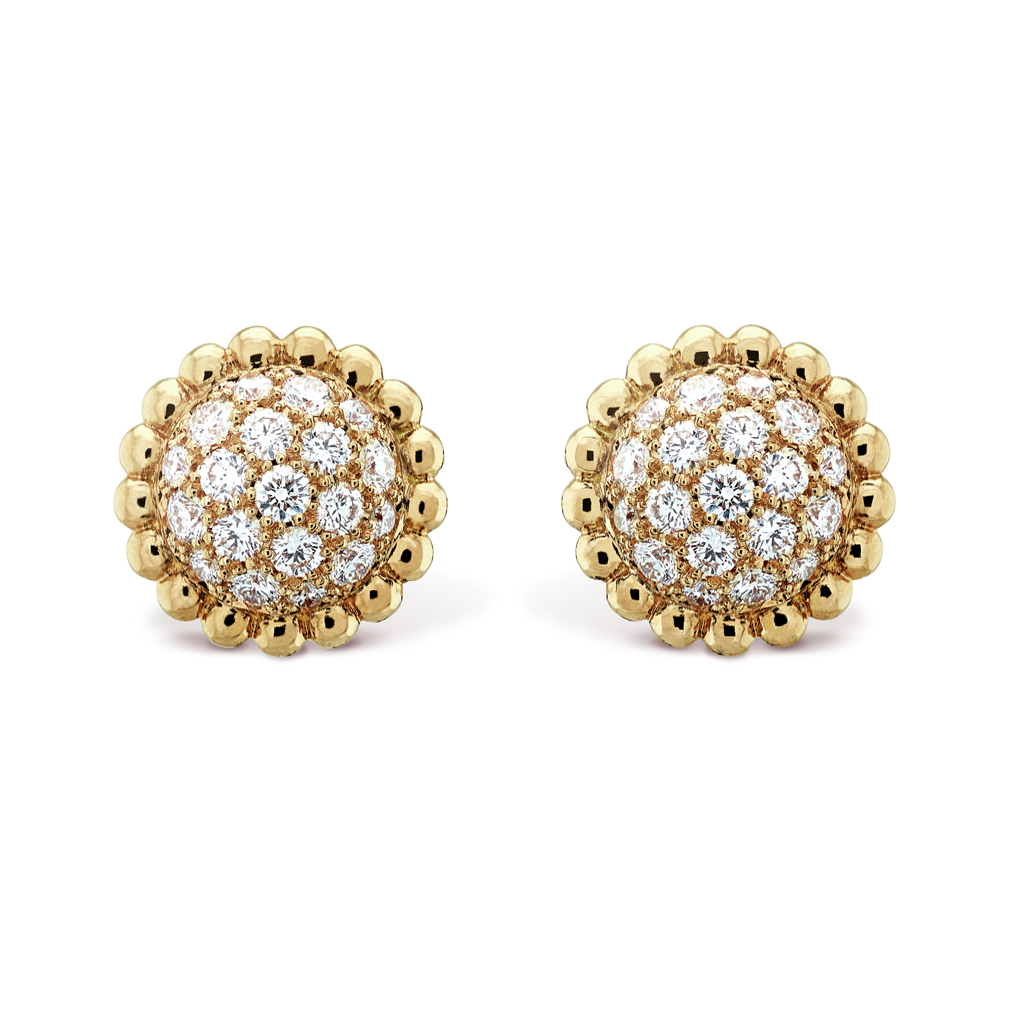 18K Perl̩e Diamonds Earrings