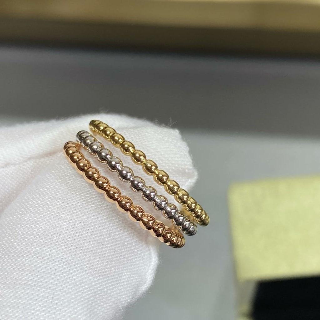 18K Perl̩e Pearls Of Gold Ring