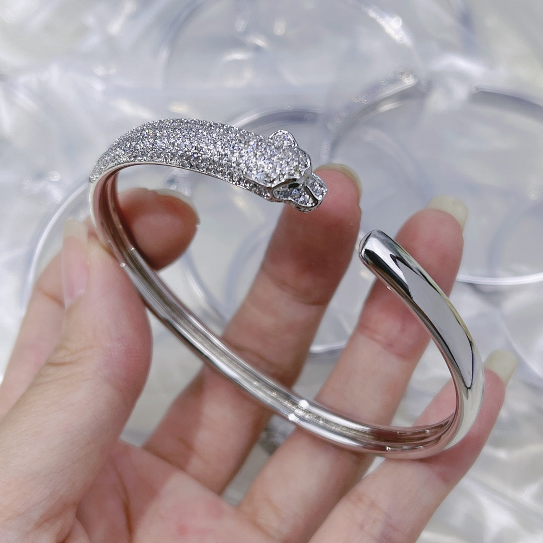 18K Panth̬re De Diamonds Bracelet