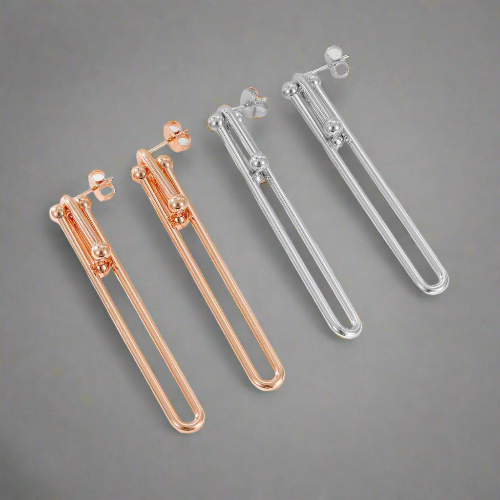 18K T HardWear Link Earrings