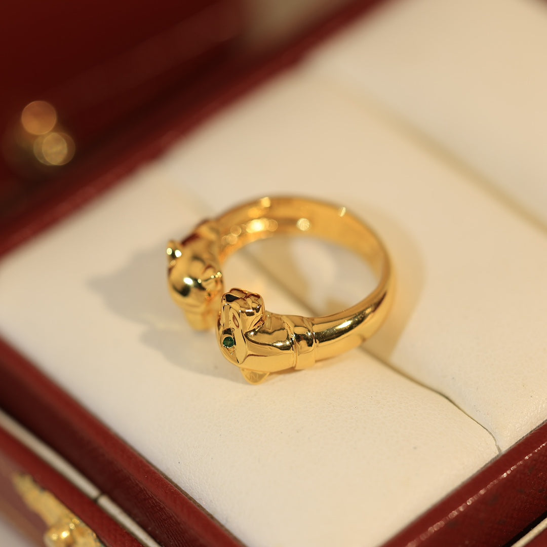 18K Panth̬re De Open Ring