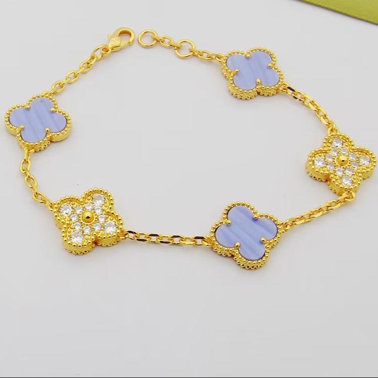 18K Vintage Alhambra Diamonds Bracelet