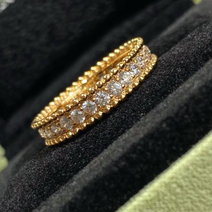 18K Perl̩e Diamonds Ring