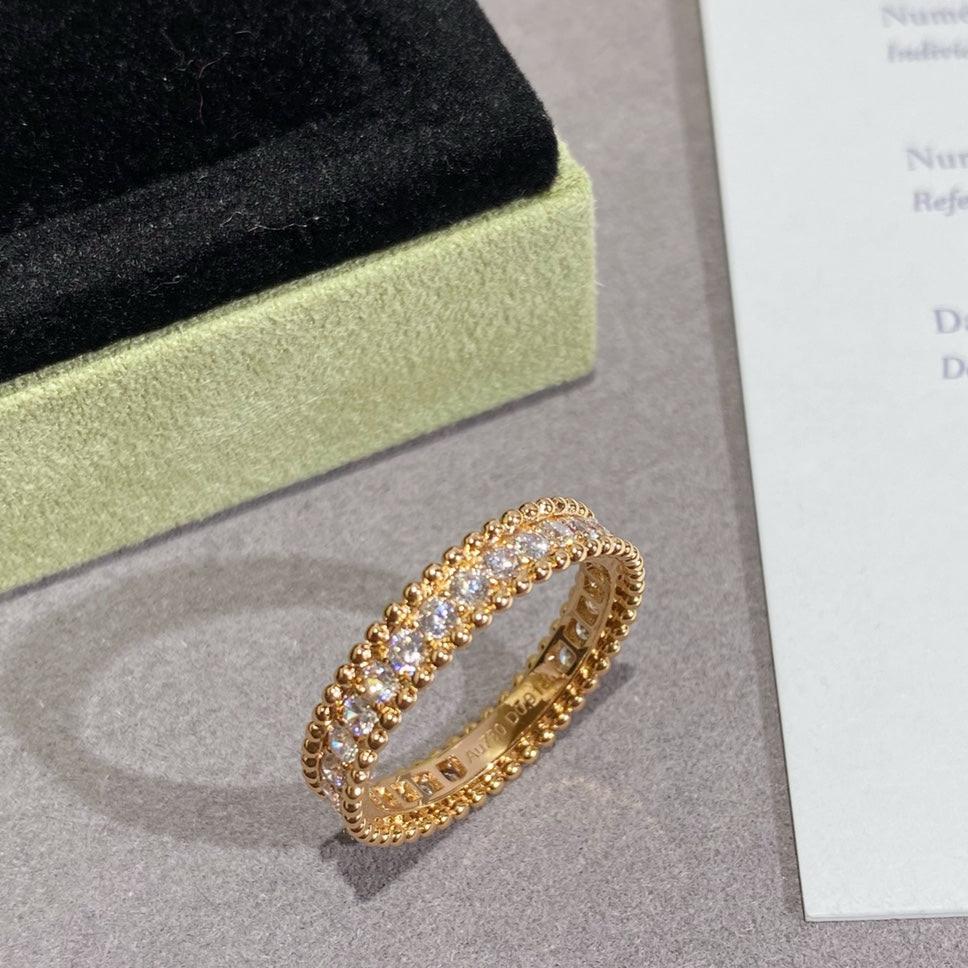 18K Perl̩e Diamonds Ring