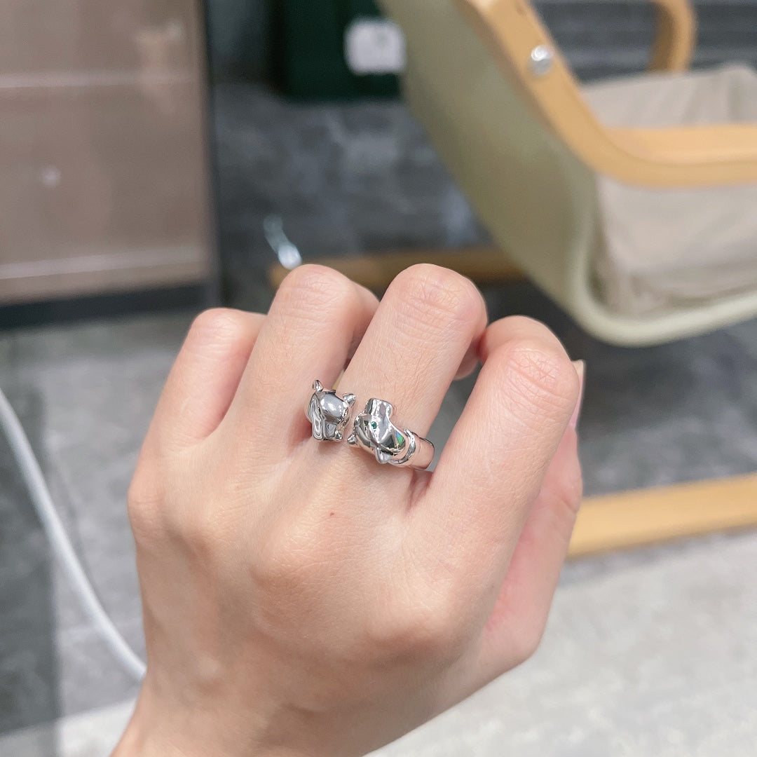 18K Panth̬re De Open Ring