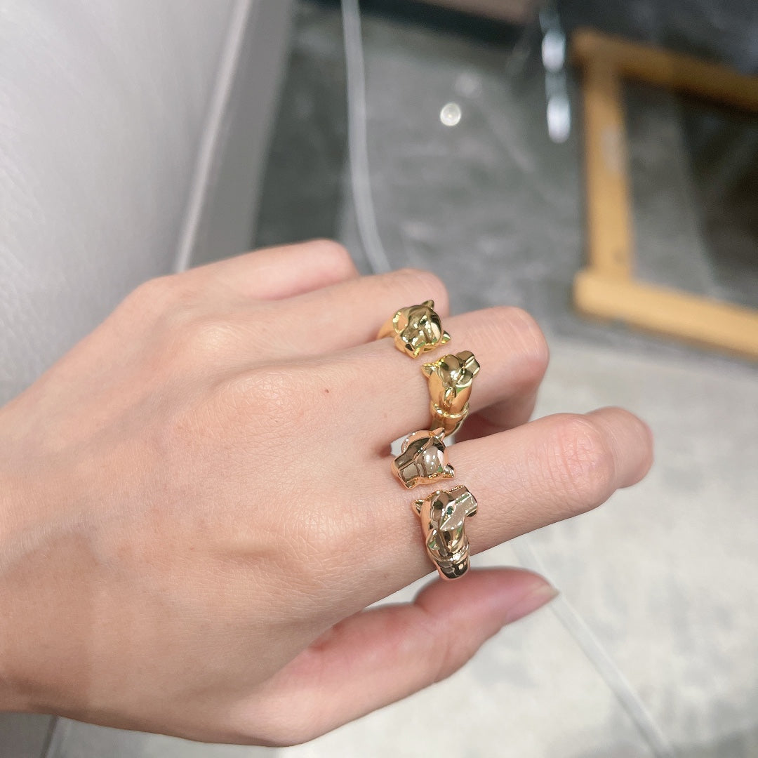 18K Panth̬re De Open Ring