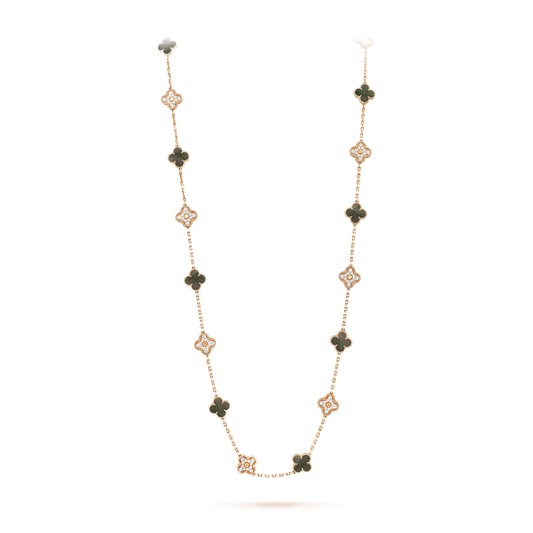 18K Vintage Alhambra 20 Motifs Long Necklace