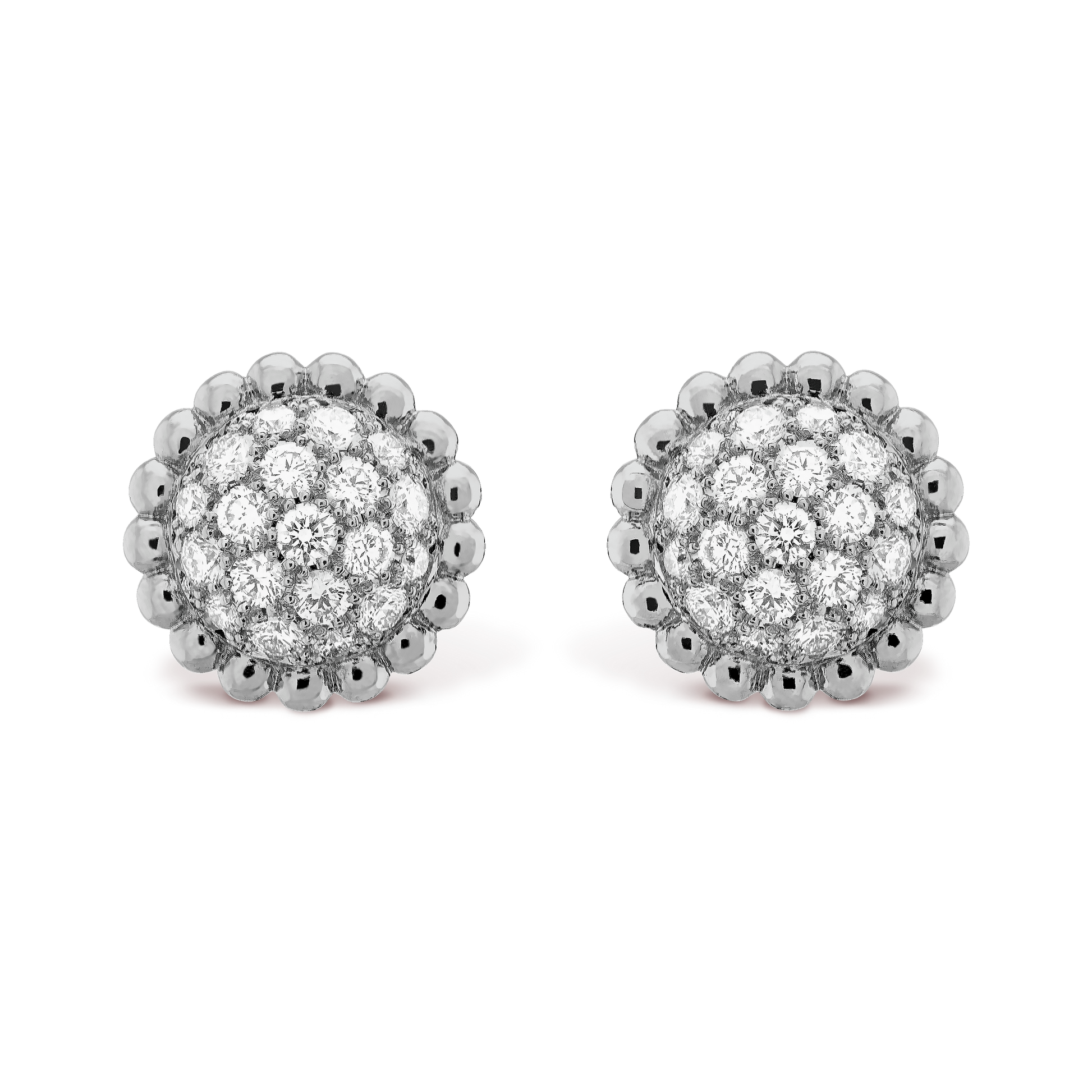 18k Perl̩e Diamonds Earrings
