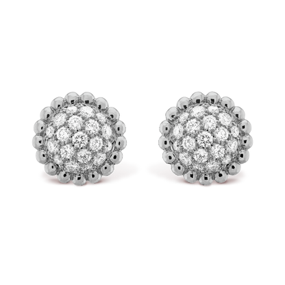 18k Perl̩e Diamonds Earrings