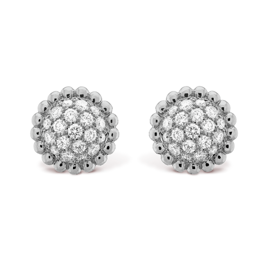 18k Perl̩e Diamonds Earrings