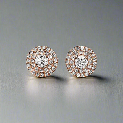 18K T Soleste Diamonds Rose Gold Earrings