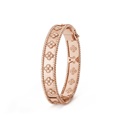 18K Perl̩e Clovers Bracelet