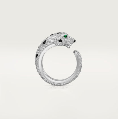 18K Panth̬re De Diamond Ring