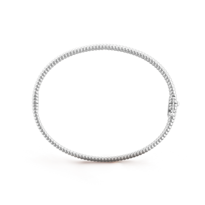 18K Perl̩e Diamonds One Row Bracelet