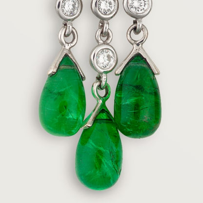 18K Panth̬re De Diamond Earrings
