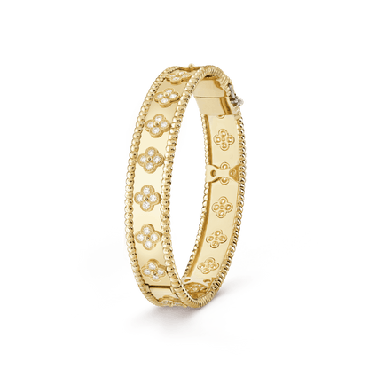 18K Perl̩e Clovers Bracelet