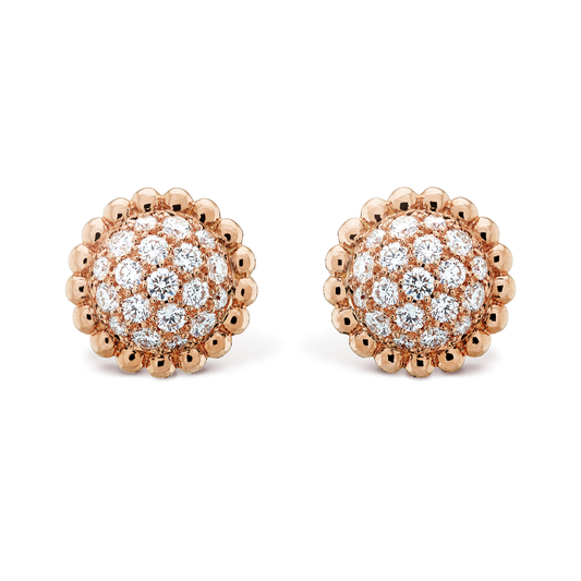 18K Perl̩e Diamonds Earrings