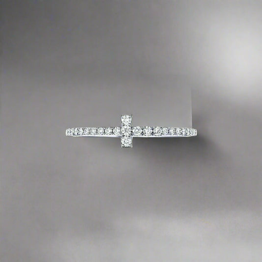 18K T Diamond Wire Ring