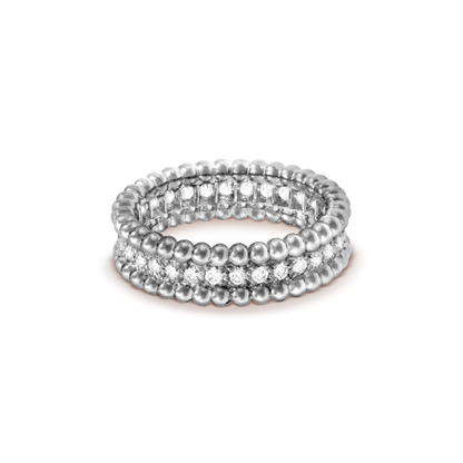 18K Perl̩e Diamonds Ring