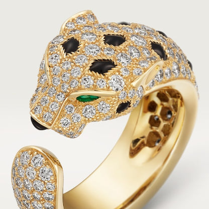 18K Panth̬re De Diamond Ring