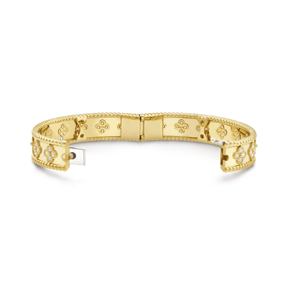 18K Perl̩e Clovers Bracelet