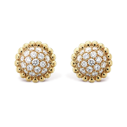18K Perl̩e Diamonds Earrings