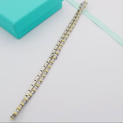 18K T Schlumberger Eighteen Stone Choker Necklace