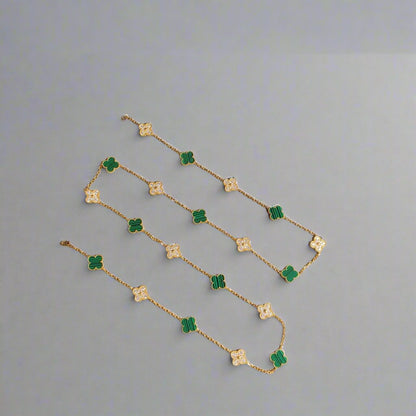 18K Vintage Alhambra 20 Motifs Long Clover Necklace