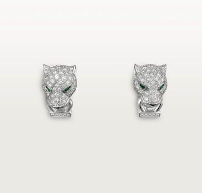 18k Panth̬re De Diamond Earrings