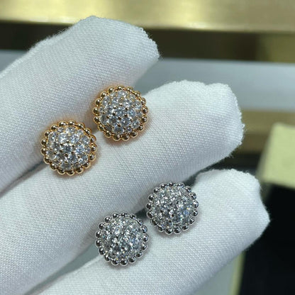 18K Perl̩e Diamonds Earrings