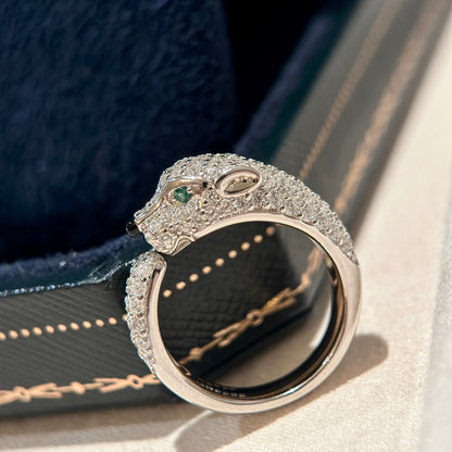 18K Panth̬re De Diamond Ring