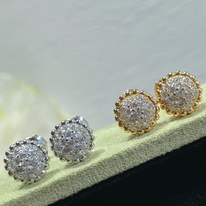 18K Perl̩e Diamonds Earrings