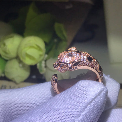 18K Panth̬re De Diamond Ring