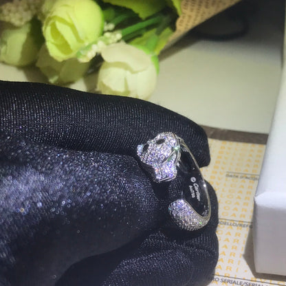 18K Panth̬re De Diamond Ring